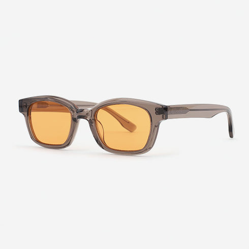 Rectangle Retro  Acetate Unisex Sunglasses 22A8004
